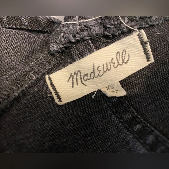 Madewell Black Skinny Denim Overalls - Picture 8 of 12
